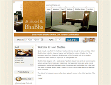 Tablet Screenshot of hotelbhabha.com